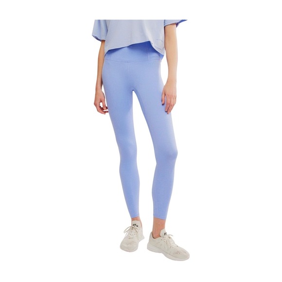 Free People FP Movement Never Better Leggings Blueberry Heather size small S - Picture 1 of 13